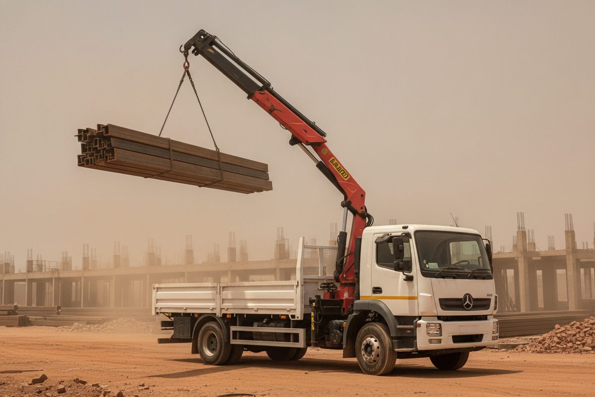 Location Camion-Grue - 2M Transport International - Dakar Senegal