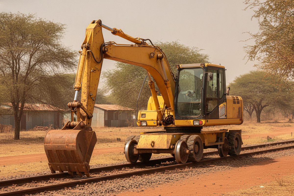 Location Pelle Rail-Route - 2M Transport International - Dakar Senegal